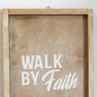 Load image into Gallery viewer, Walk By Faith Wooden Wall Frame