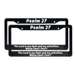 Load image into Gallery viewer, Psalm 27 The Lord is my Light and my Salvation | Christian License Plate Frame
