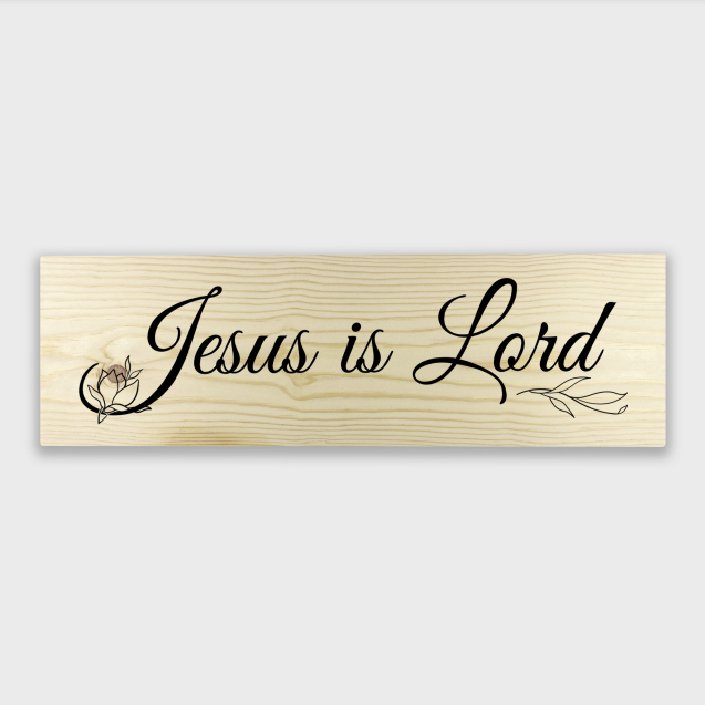 Jesus is Lord 1 Tier Wood Decor