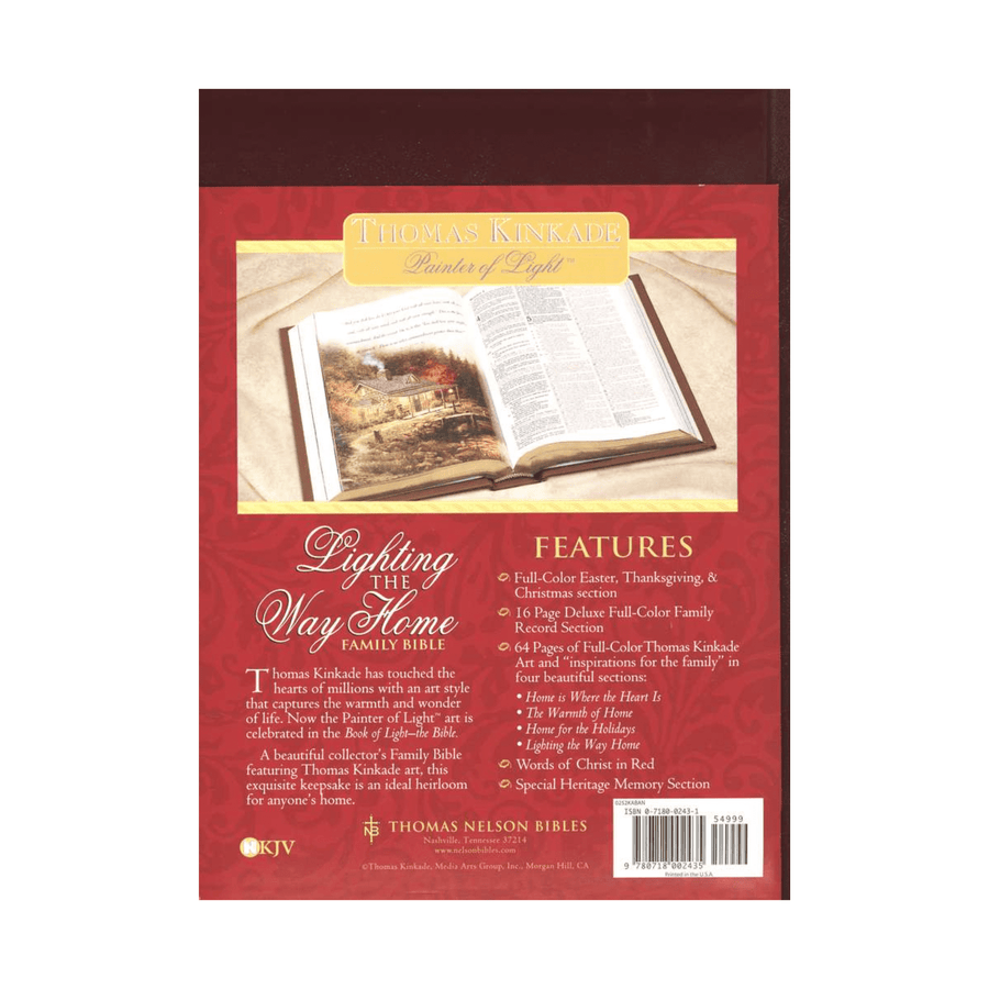 Personalized Custom Text Your Name NKJV Lighting The Way Home Family Bible Burgundy Padded Hardcover