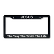 Load image into Gallery viewer, Jesus The Way The Truth The Life | Christian License Plate Frame
