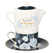Load image into Gallery viewer, Be Joyful Always 1 Thessalonians 5:16 Tea for One Tea Set
