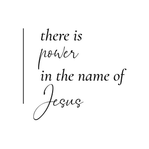 There is power in the name of Jesus Pocket Shirt