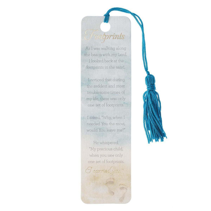 Footprints Bookmark with Tassel