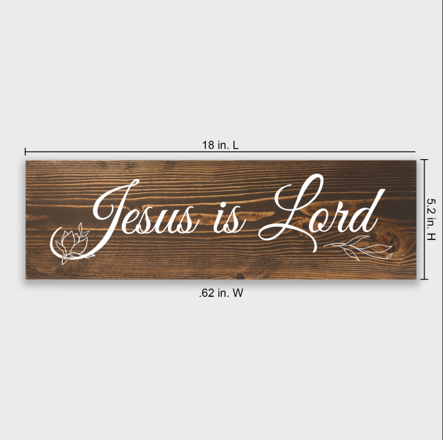 Jesus is Lord 1 Tier Wood Decor