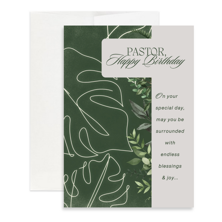 Christian Birthday Card for Pastor