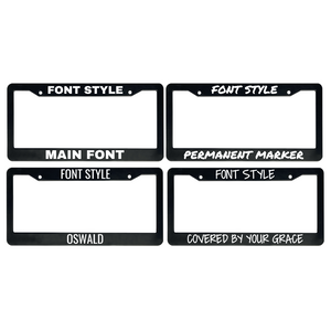 Custom License Plate Frame for Car