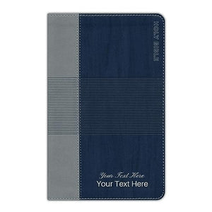 Personalized NIV Teen Study Bible Comfort Print Blue Leathersoft