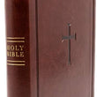 Load image into Gallery viewer, Personalized NKJV Compact Ultrathin Bible Brown Cross LeatherTouch Indexed
