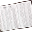Load image into Gallery viewer, Personalized KJV Holy Bible Thinline Large Print Brown Premium Leather w/Thumb Index
