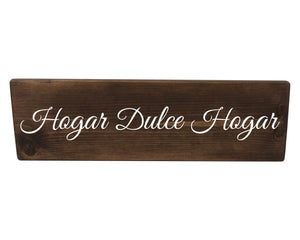 Hogar Dulce Hogar Spanish Wood Decor