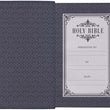 Load image into Gallery viewer, Personalized KJV Giant Print Bible with Thumb Index Dark Blue Faux Leather
