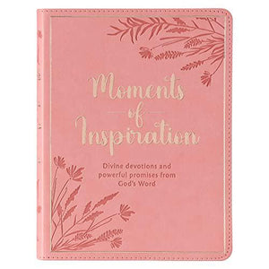 Moments of Inspiration Pink Faux Leather Gift Book