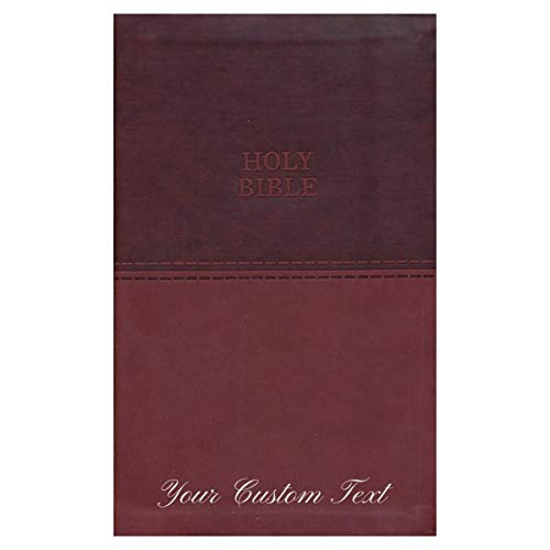 Personalized KJV Holy Bible Value Thinline Leathersoft Standard Print Brown