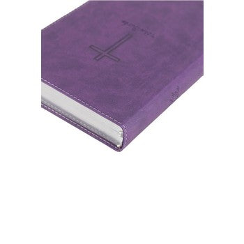 Personalized Custom Text Your Name KJV Deluxe Gift Holy Bible Leathersoft Purple King James Version