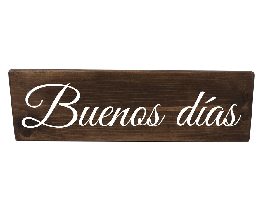 Buenos Días Spanish Wood Decor