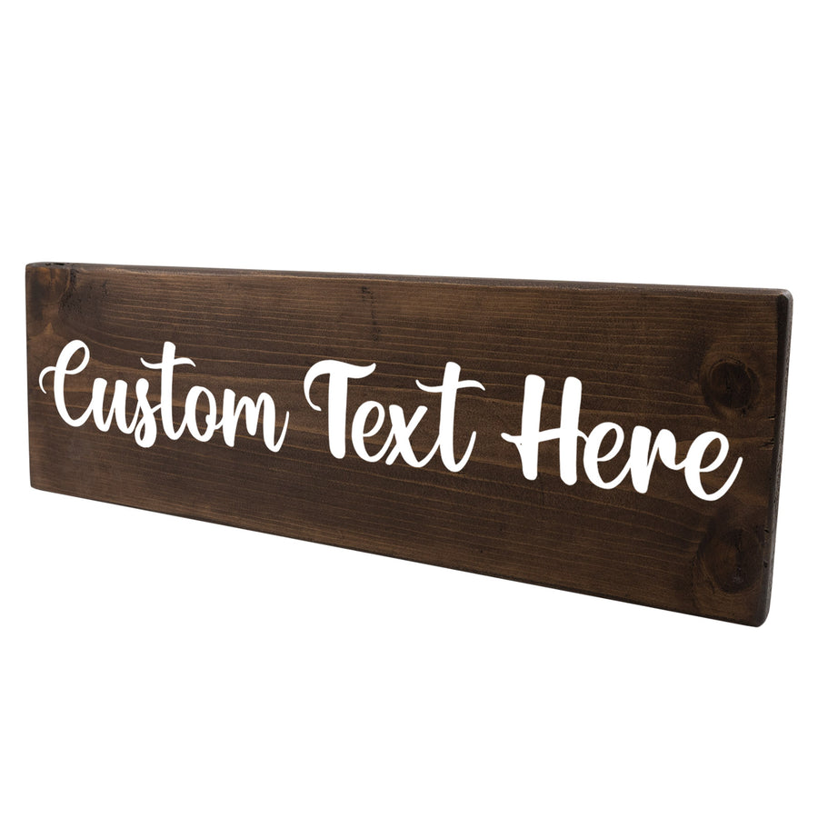 Personalized 1 Tier 24in Wood Decor