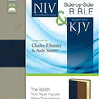 Load image into Gallery viewer, Personalized NIV and KJV Side-by-Side Bible Large Print Navy/Tan
