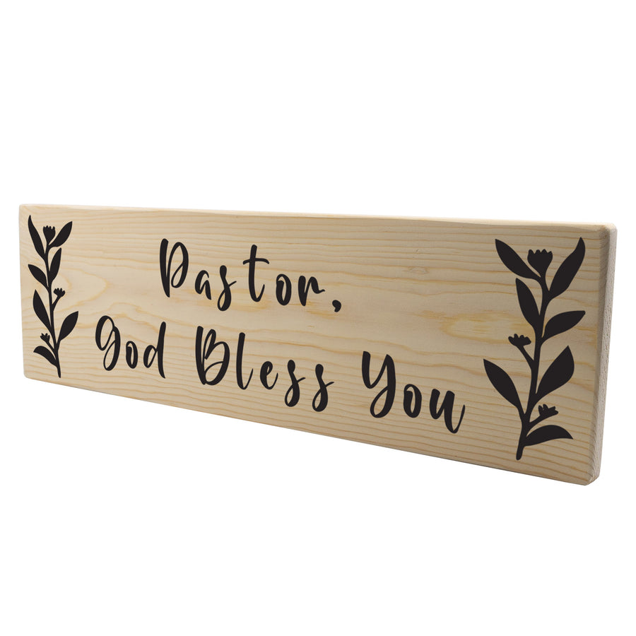 Pastor God Bless You Wood Decor