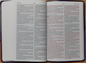 Personalized KJV Holy Bible Value Large Print Thinline Purple King James Version