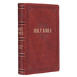 Load image into Gallery viewer, Personalized KJV Holy Bible Giant Print Full-Size Bible Burgundy Faux Leather Bible
