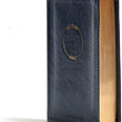 Load image into Gallery viewer, Personalized CSB Military Bible Navy Blue LeatherTouch
