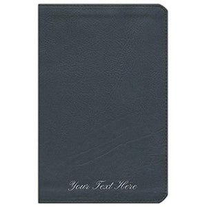 Personalized CSB Ultrathin Reference Bible Black LeatherTouch