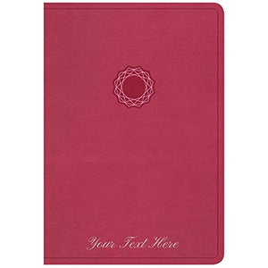 Personalized NKJV Deluxe Gift Bible Pink/Light Pink LeatherTouch Comfort Print