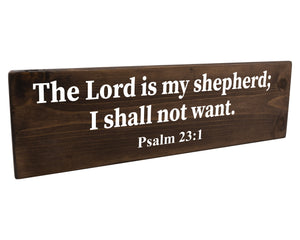 Psalm 23:1 The Lord Is My Shepherd Wood Decor