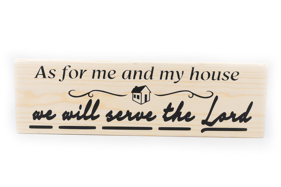 Joshua 24:15 As For Me And My House Wood Decor