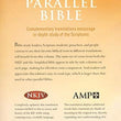 Load image into Gallery viewer, Personalized NKJV Amplified Parallel Large Print Bible Flexisoft Blue/Brown
