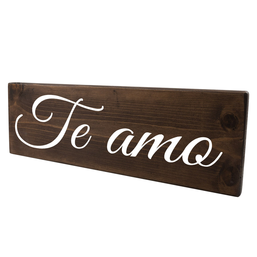 Te amo Spanish Wood Decor