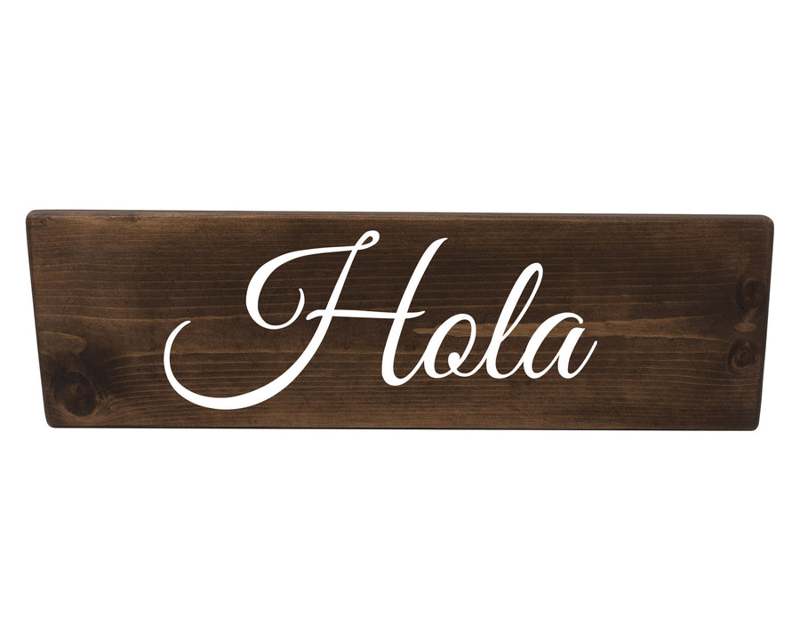 Hola Spanish Wood Decor