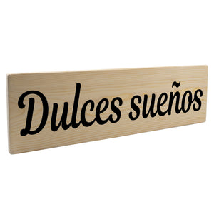 Dulces sueños Spanish Wood Decor