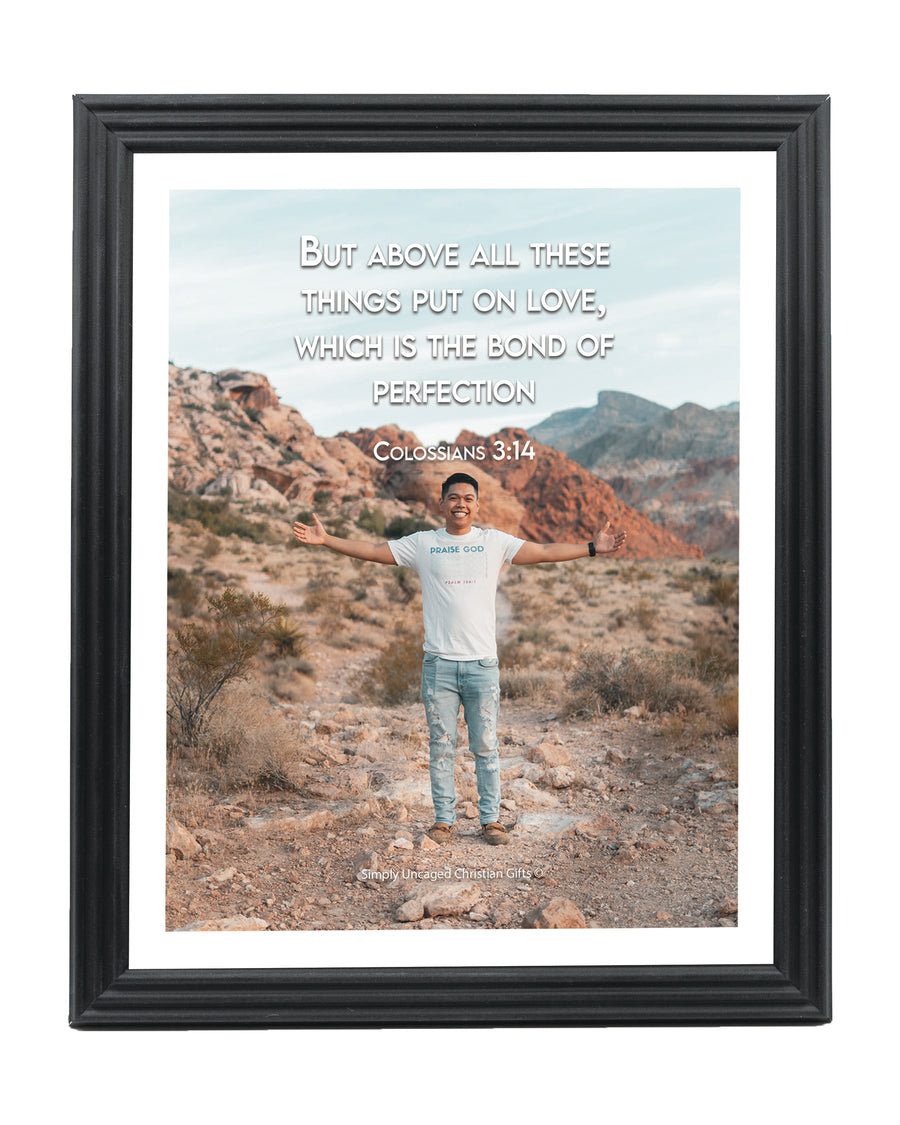 Colossians 3:14 Personalized Photo Verse