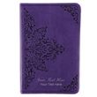 Load image into Gallery viewer, Personalized Custom Text Your Name ESV Value COMPACT Bible TruTone Lavender Filigree Design
