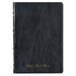 Load image into Gallery viewer, Personalized KJV Black Full Grain Leather Large Print Thinline Thumb Index
