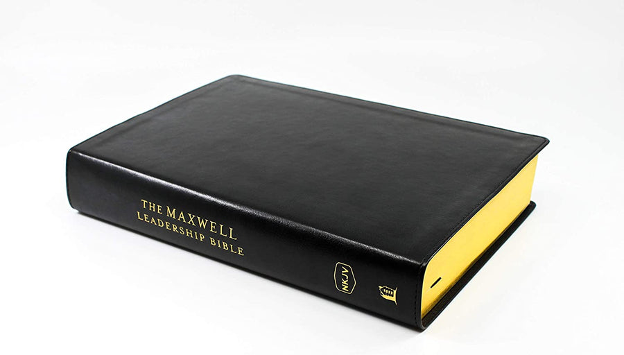 Personalized NKJV Maxwell Leadership Bible Third Edition Leathersoft Black Comfort Print