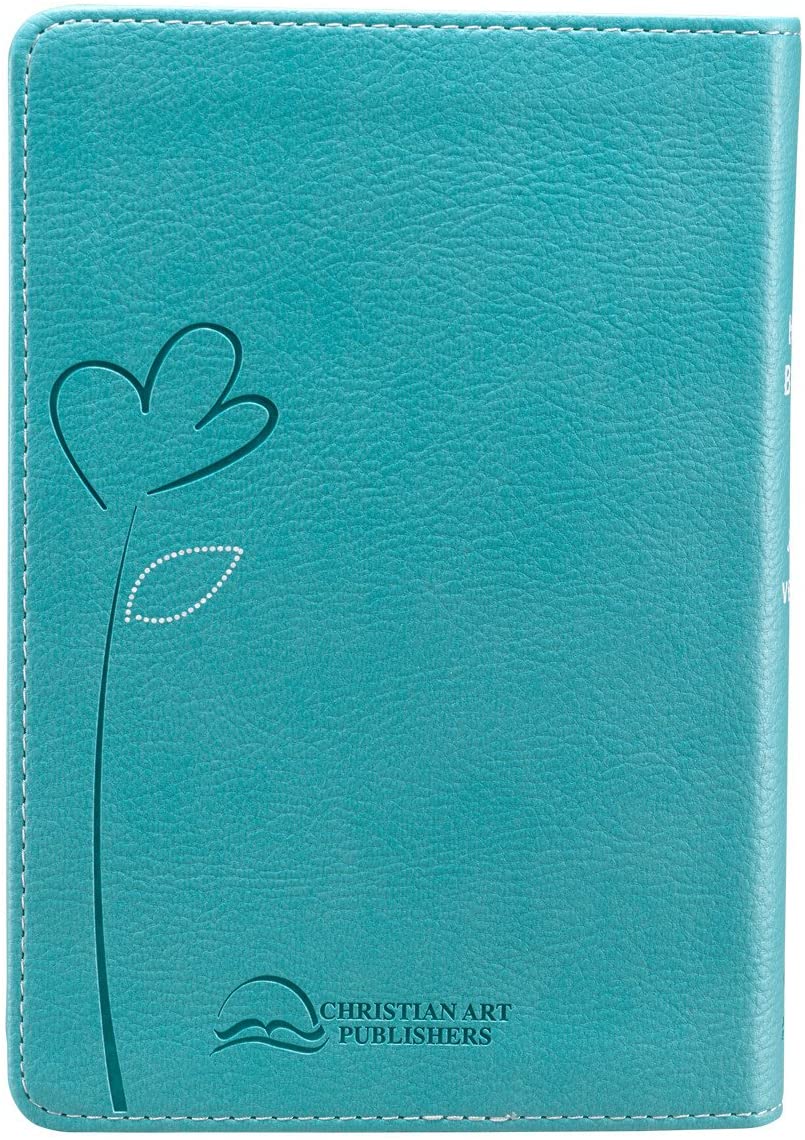 Personalized KJV Turquoise Faux Leather COMPACT Bible