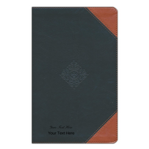 Personalized NKJV Deluxe Reader's Bible Comfort Print Leathersoft Black