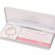 Load image into Gallery viewer, To Our Goddaughter Pink &amp; White Sterling Silver Cross Bracelet
