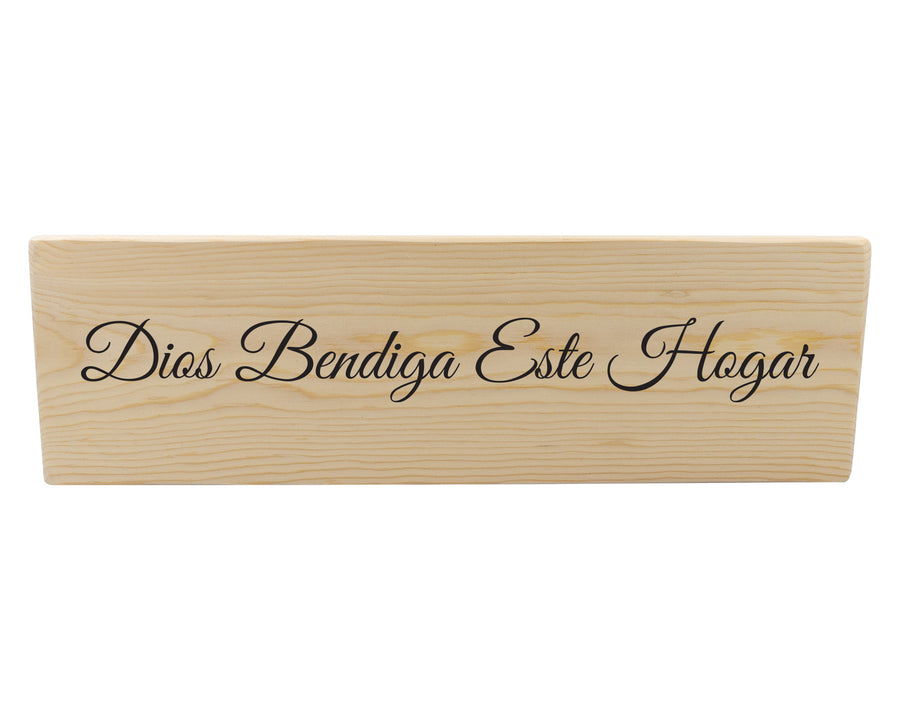 Dios Bendiga Este Hogar Spanish Wood Decor