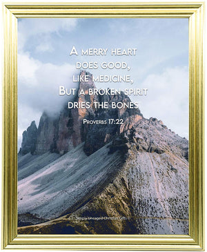 Proverbs 17:22 Personalized Photo Verse