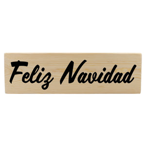 Feliz Navidad Spanish Wood Decor