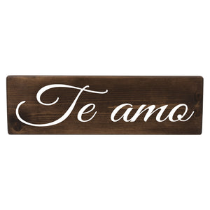 Te amo Spanish Wood Decor