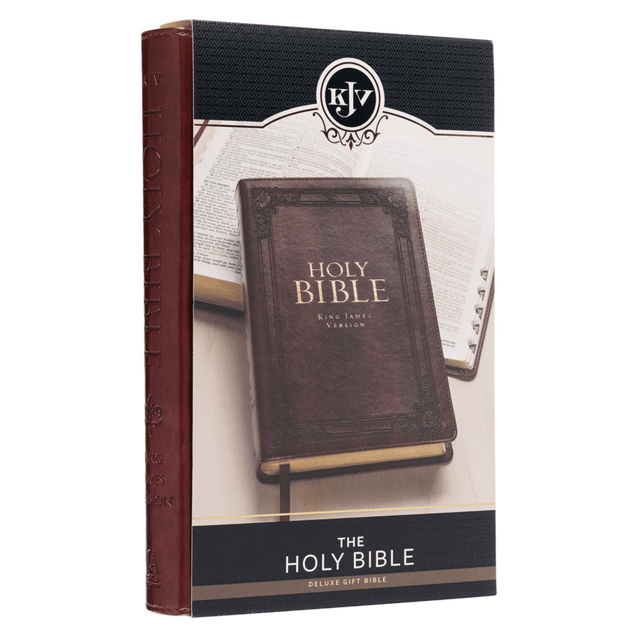 Personalized Custom Text Your Name KJV Holy Bible Standard Size Thumb Index Edition Burgundy King James Version