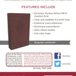 Load image into Gallery viewer, Personalized NKJV COMPACT Leathersoft Burgundy Reference Bible
