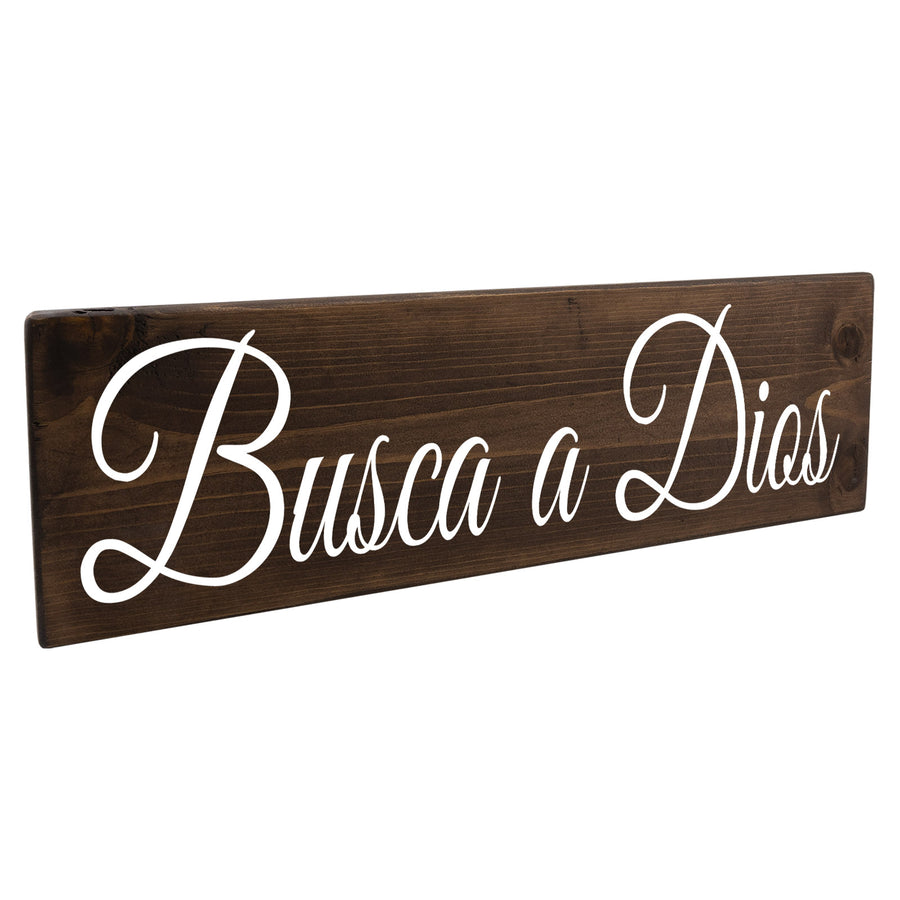 Busca a Dios Wood Decor