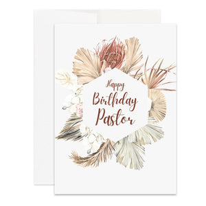 Christian Pastor Happy Birthday Card for Pastor, Minister