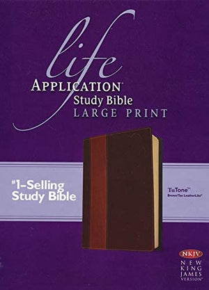 Personalized NKJV Life Application Study Bible Second Edition Large Print TuTone LeatherLike